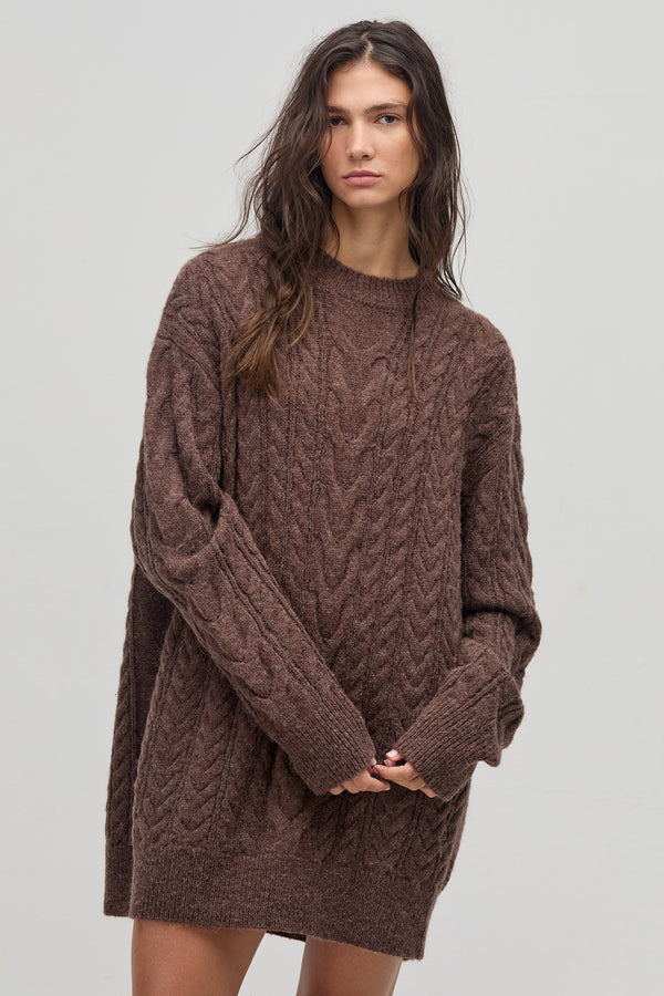 Mayfair Oversized Sweater - Chocolate