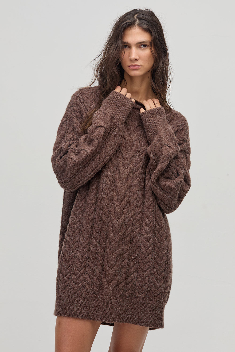 Mayfair Oversized Sweater - Chocolate
