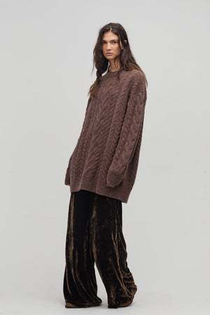 Mayfair Oversized Sweater - Chocolate