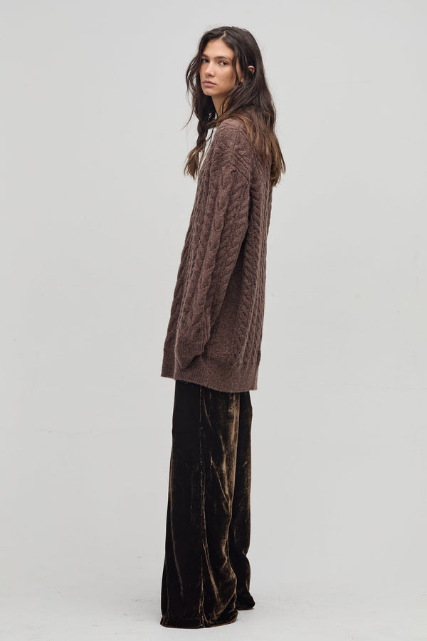 Mayfair Oversized Sweater - Chocolate