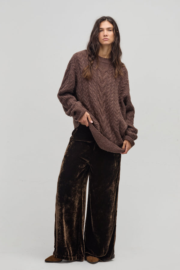 Mayfair Oversized Sweater - Chocolate