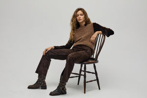 San Marino Velvet Shirt - Chocolate