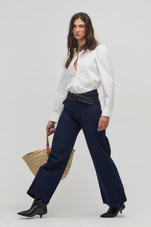 Cuore Poplin Shirt - White