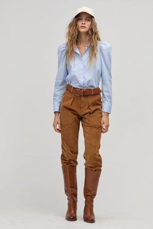 Lola Poplin Shirt - Calma Stripes