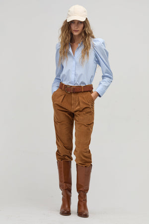 Lola Poplin Shirt - Calma Stripes