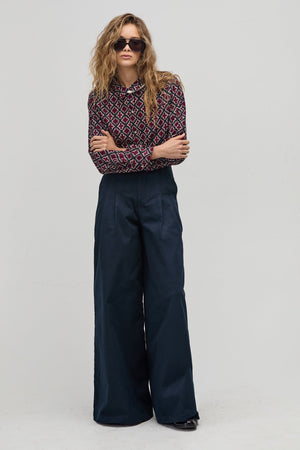 San Marino Corduroy Shirt - Bordeaux Tiles