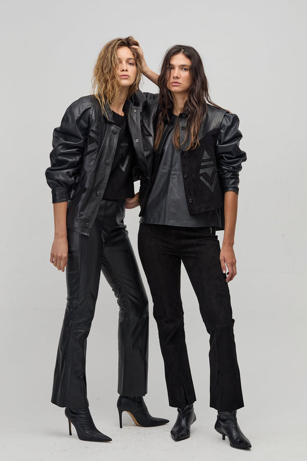 Inca Leather Jacket - Black