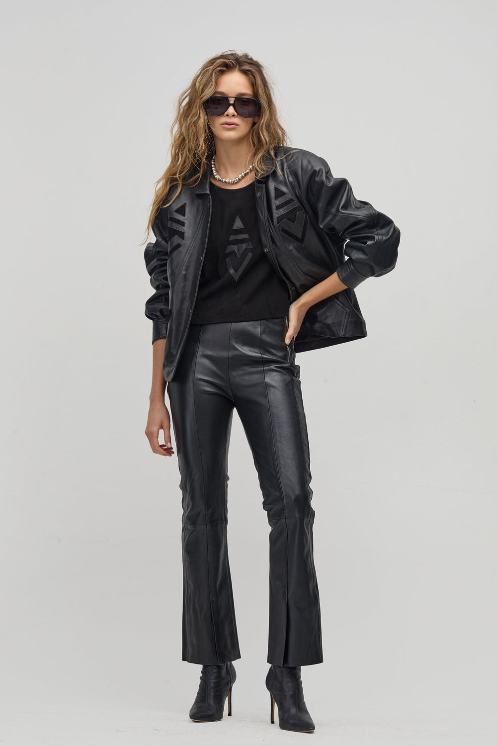 Inca Leather Jacket - Black