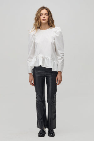 Tori Leather Pants - Black