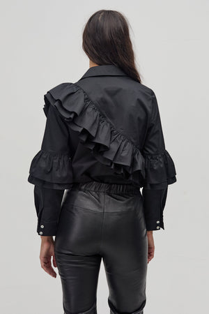 Mambo Poplin Shirt - Black