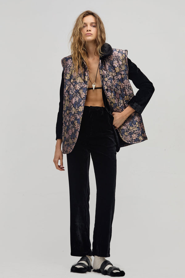 Moor Velvet Pants - Black