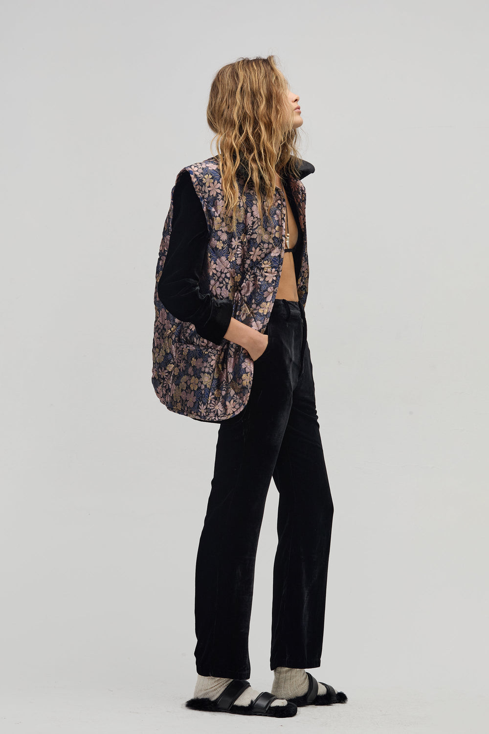 Moor Velvet Pants - Black