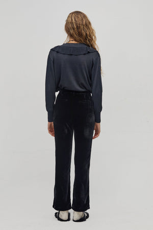 Boho Lurex Sweater - Black