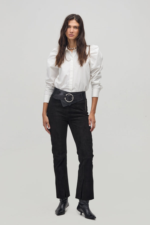 Lola Poplin Shirt - White