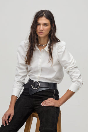 Lola Poplin Shirt - White