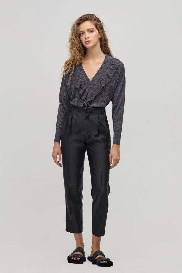 Rome Taffeta Pants - Black