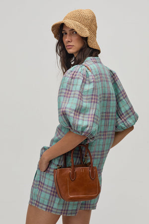 Bubble Linen Shirt - Palma Checks
