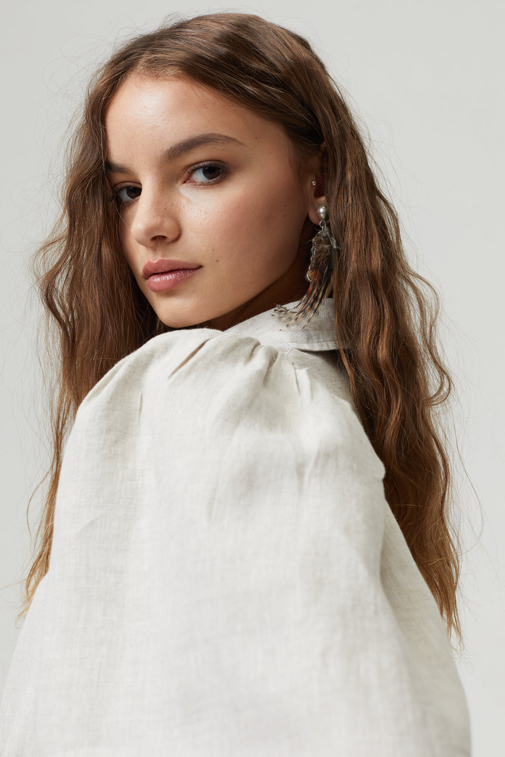 Camille Linen Shirt - Natural