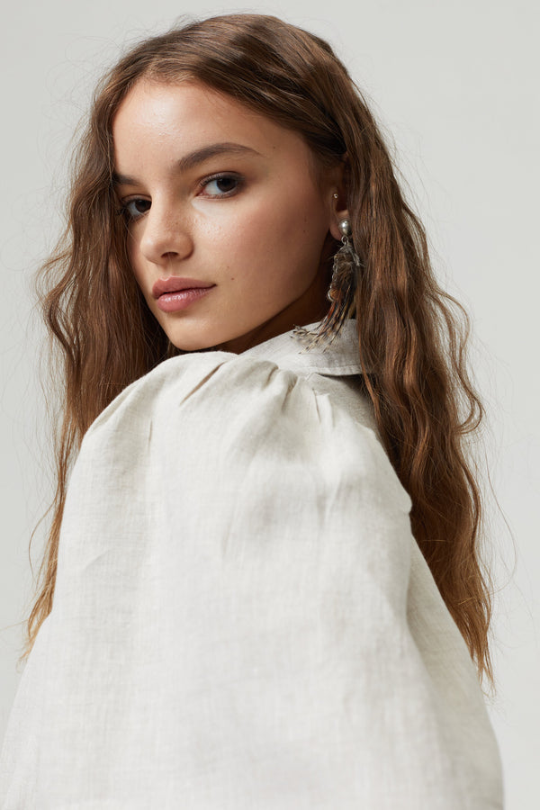 Camille Linen Shirt - Natural