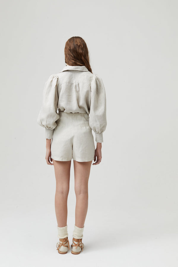 Camille Linen Shirt - Natural