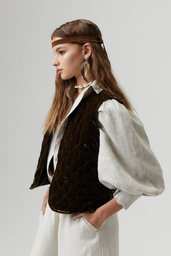 Camille Linen Shirt - Natural