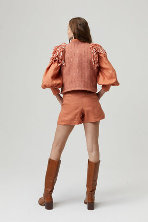 Lake Merino Wool Vest - Brick