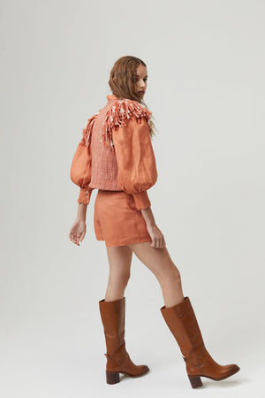 Lake Merino Wool Vest - Brick