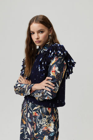 Lake Merino Wool Vest - Deep Blue