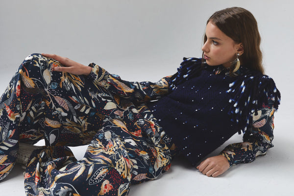 Lake Merino Wool Vest - Deep Blue