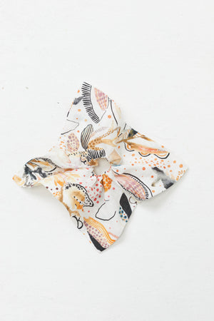 Alexa Linen Hair Scrunchie - Day Forest