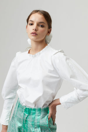 Frida Metallic Linen Shorts - Emerald Green