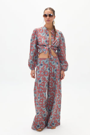 Meknes Linen Shirt - Matilde Print