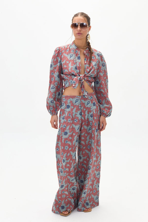 Meknes Linen Shirt - Matilde Print
