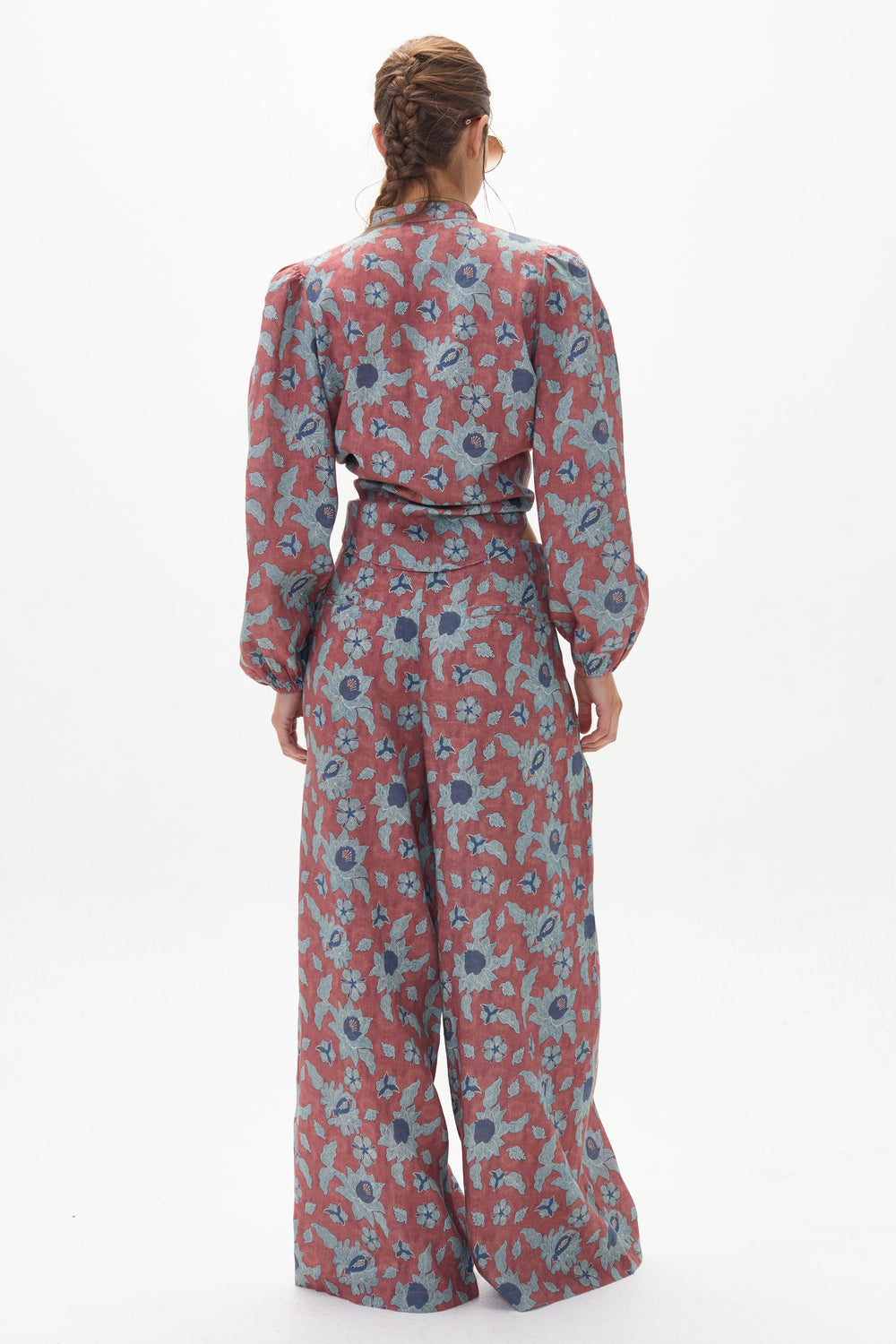 Culotte Linen Pants - Matilde Print