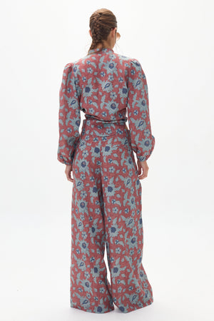 Culotte Linen Pants - Matilde Print