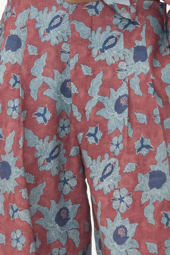 Culotte Linen Pants - Matilde Print