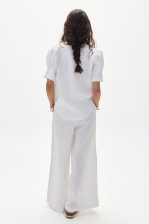 Athina Linen Shirt - Off White