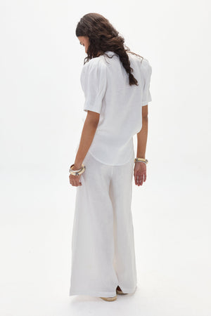 Athina Linen Shirt - Off White