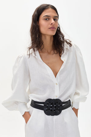 Camille Linen Shirt - Off White