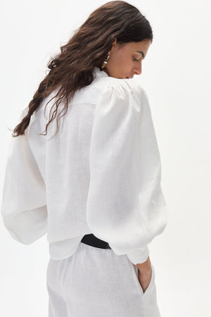 Camille Linen Shirt - Off White
