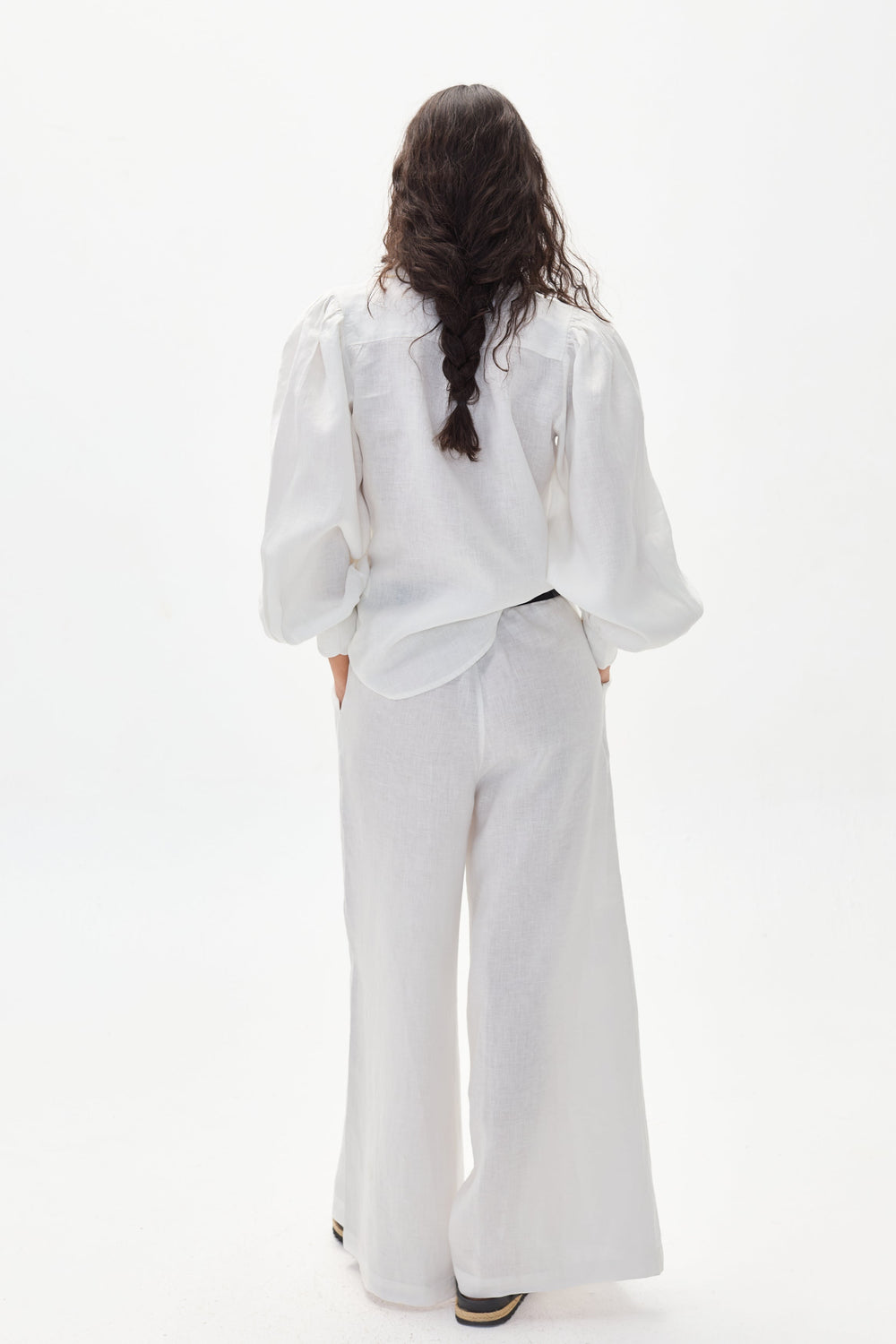 Cape Linen Pants - Off-White