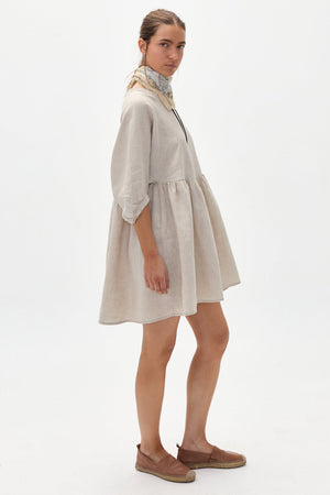 Alcala Linen Dress - Natural