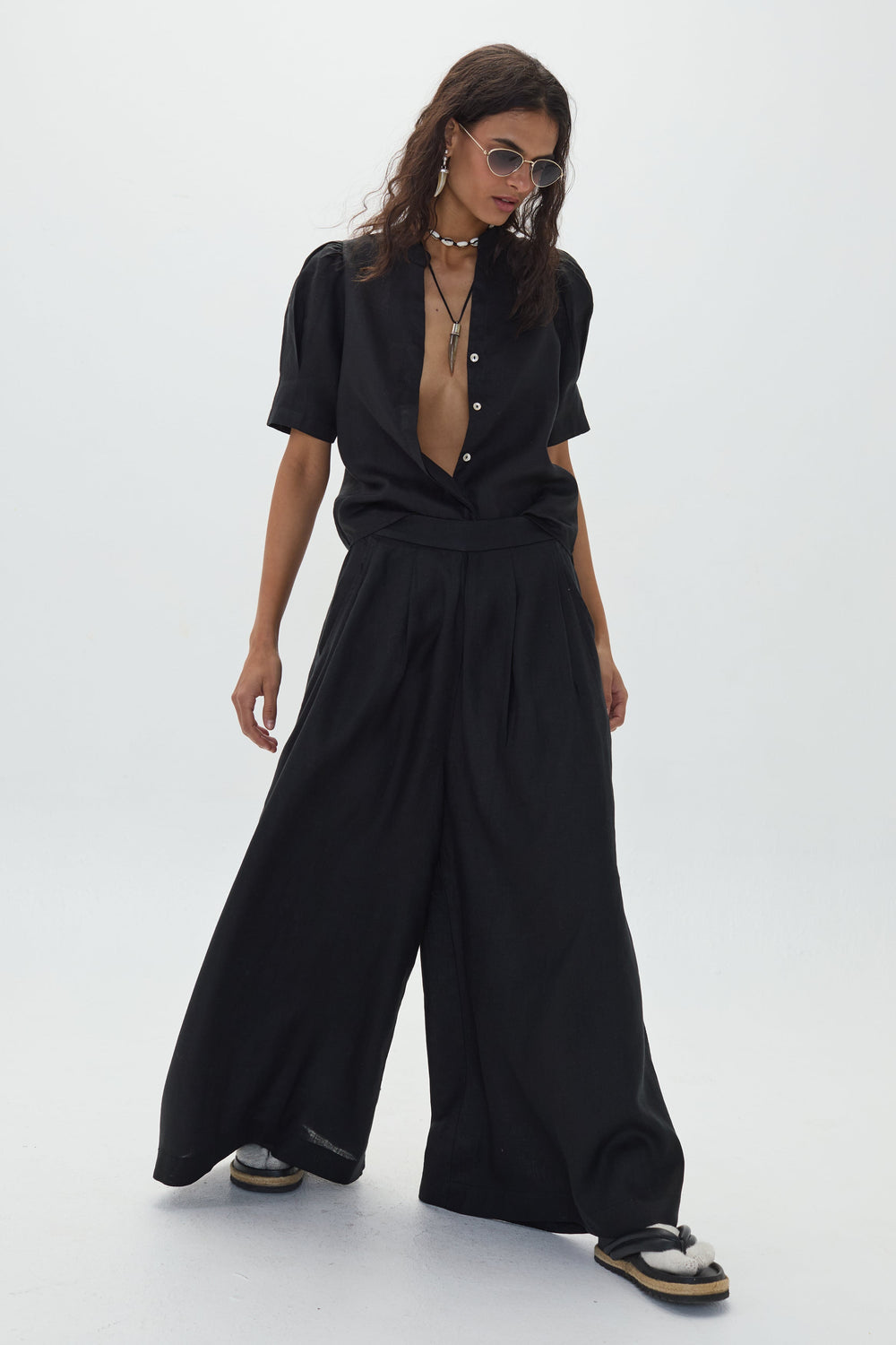 Sabi Linen Pants - Black