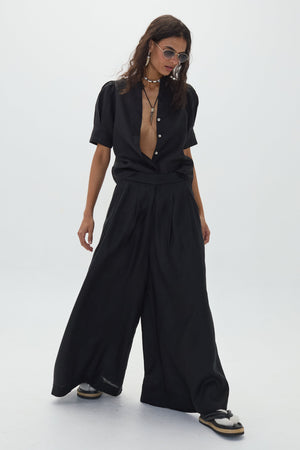 Sabi Linen Pants - Black