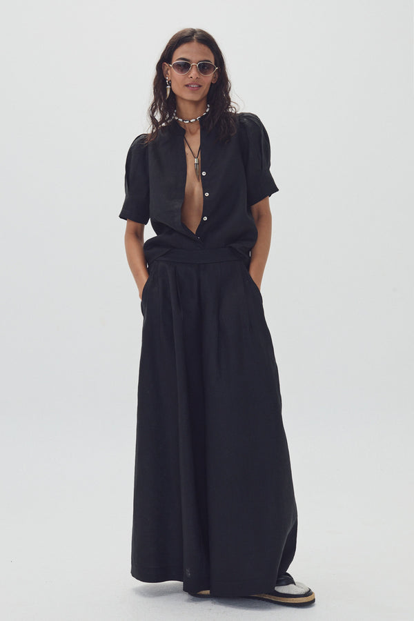 Sabi Linen Pants - Black