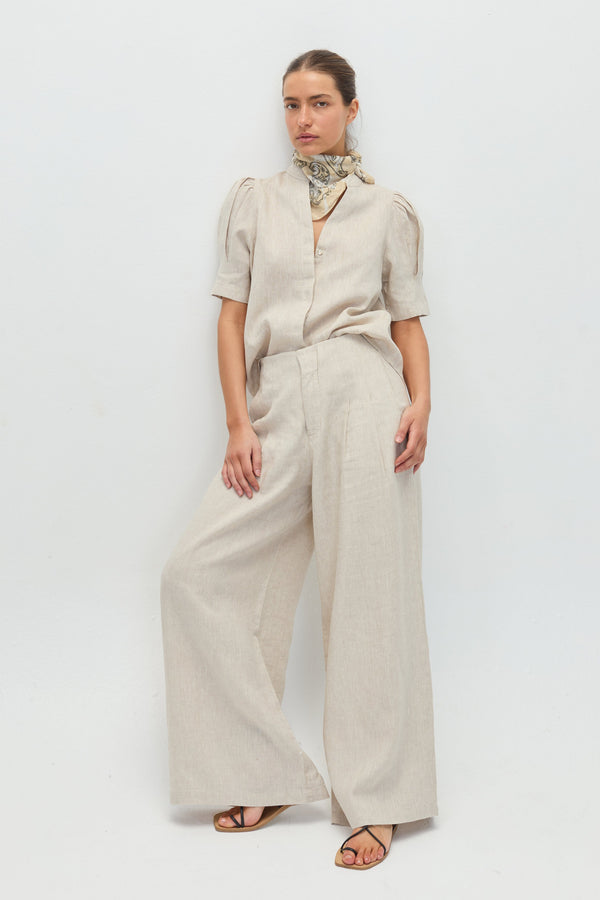 Athina Linen Shirt - Natural