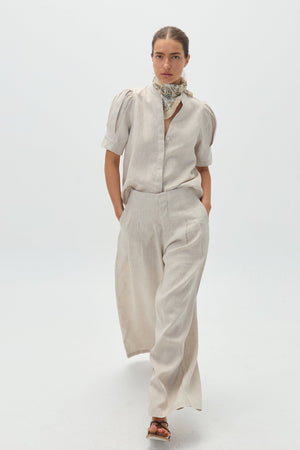 Athina Linen Shirt - Natural