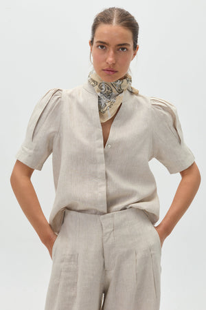 Athina Linen Shirt - Natural