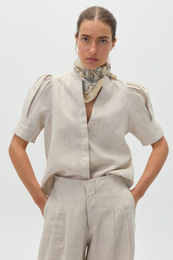 Athina Linen Shirt - Natural