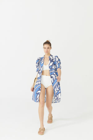 Athina Short Linen Dress - Mykonos